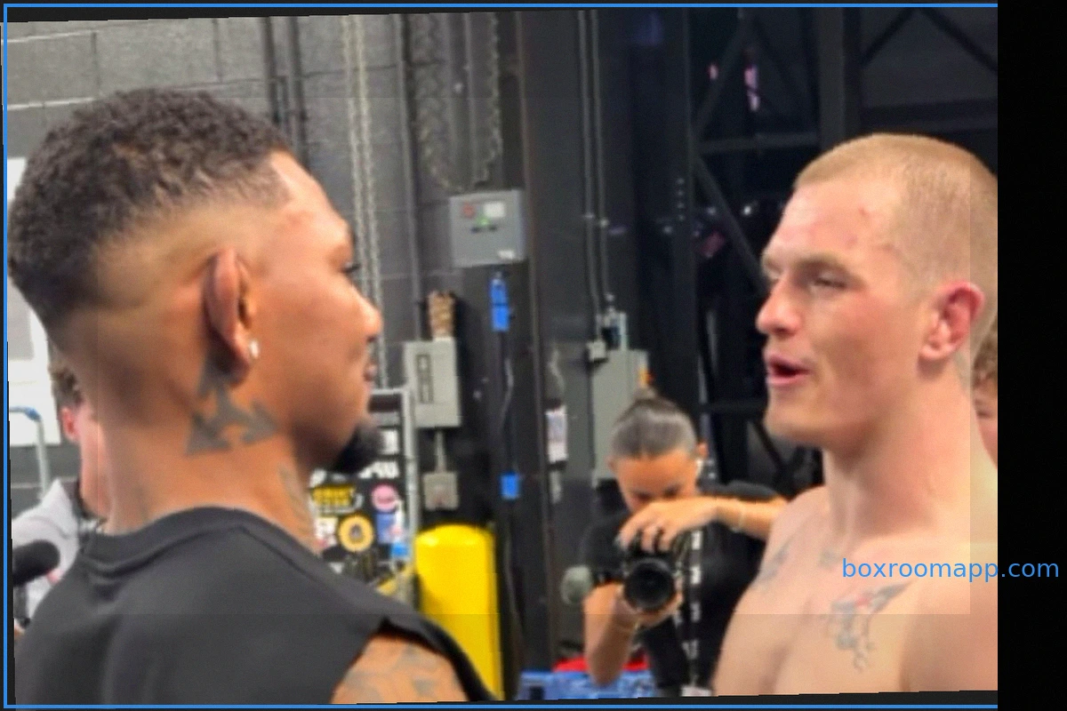 Ian Machado Garry Confronts Michael Morales Backstage After UFC 330